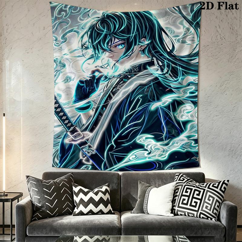 Demon Slayer Pattern Home Decor Tapestry, Wall Hanging, Decorative RV Wall Cloth.NGT0928544
