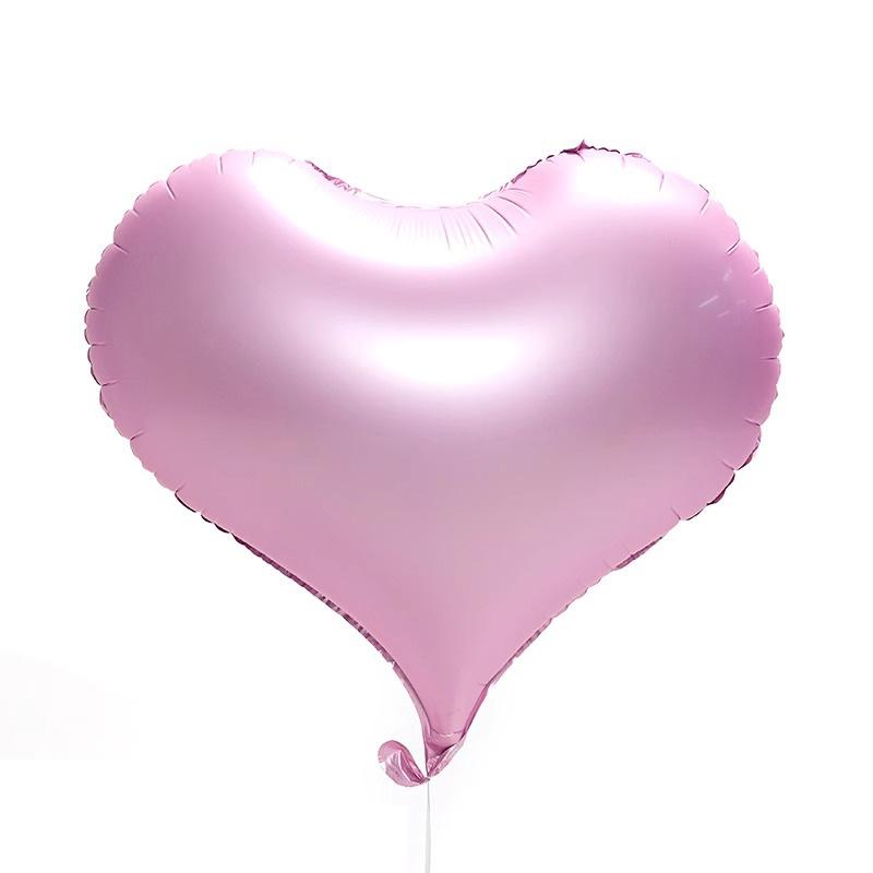 22 Inch Peach Heart Nylon Matte Valentine'S Day Wedding Birthday Party Aluminum Film Balloon Heart-Shaped Love Floating Air Ball