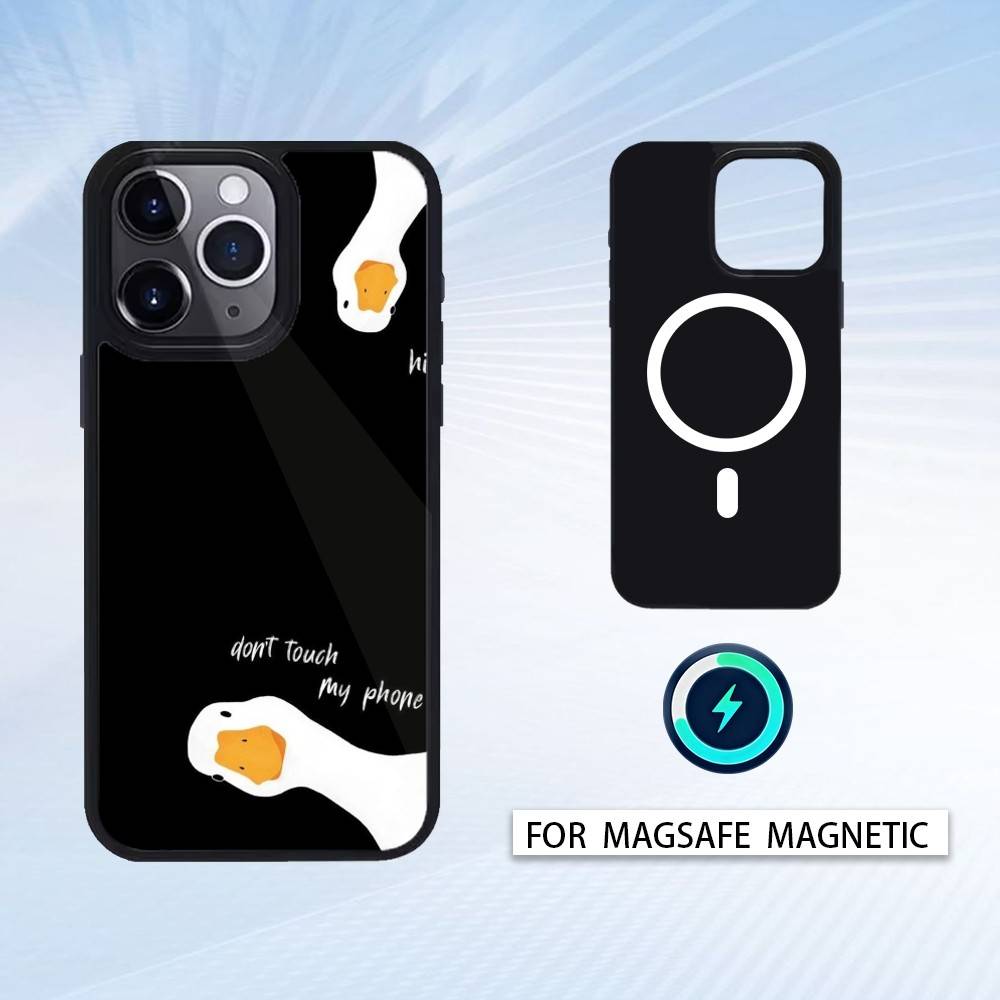 

Cute Goose Cartoon Phone Case For iPhone 17,16,15,14,13,12,Pro,Max For Magsafe Magnetic Wireless Charging iPhone13PROMAX