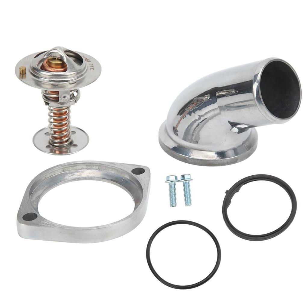 45 Degree Water Neck Housing with Thermostat 90916‑03046 Replacement for LS LS1 LS2 LS7