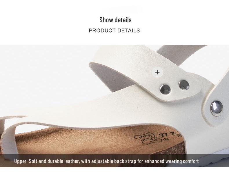 Papuci de vară cu plută în stil coreean și sandale de piele pentru bărbați și femei