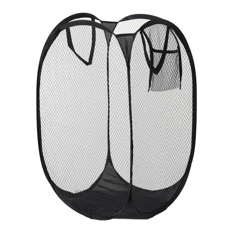 Foldable Mesh Laundry Hamper - Breathable Storage Basket for Children's Dirty Clothes