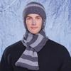 Wintermütze Schal Anzug Herren Damen Outdoor Winddicht Ohrenschutz Pullover Kaschmir Warm Gestrickte Wollmütze