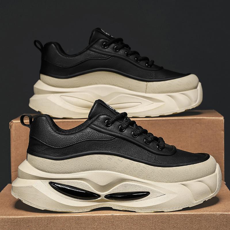 Fashion Men's Fashionable Thick Soled Skateboarding Shoes Trendy Comfortable Man Suitable Chunky Sneakers Designer Flat Platform Shoes