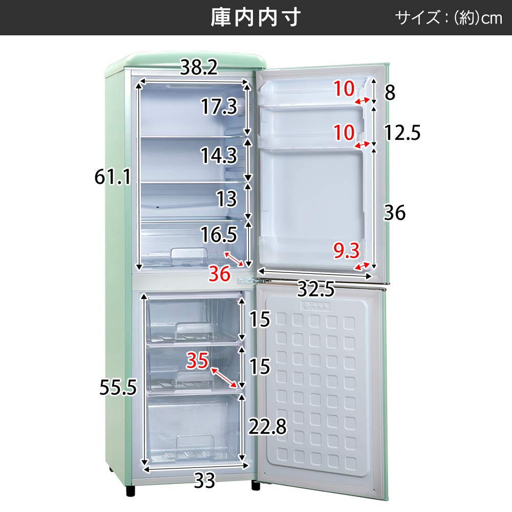 Iris Plaza Kühlschrank 130L Single Living Stilvoller FCKW-freier Gefrierschrank Weiß PRR-142D-W