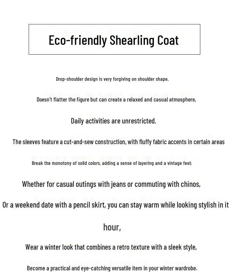 Betu Women's Eco-Friendly Faux Fur Short Jacket