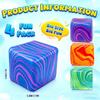 Malt Sukker Snefnug Isterning Squishy Blind Boks, Needoh Langsom Tilbagefjeder Stresslindring Klem Fidget Legetøj