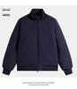 Veste d'aviateur d'hiver pour homme à col montant - Vêtement d'extérieur décontracté ample épaissi en coton