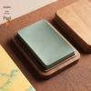 Rectangular Natural Stone Inkstone with Lid for Calligraphy & Portable Ink Cartridge Storage