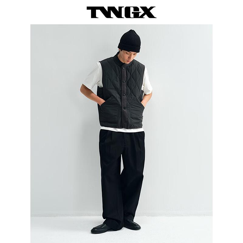 Teenie Weenie Men's Quilted Baseball Collar Vest