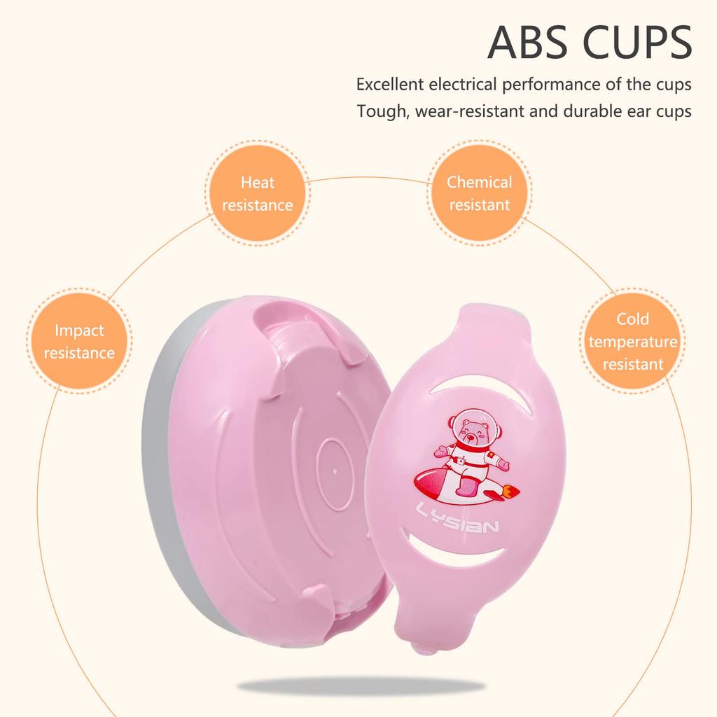 LYSIAN Baby Earmuffs with Elastic Noise Baby Headphones for Toddler Hearing and Festivals Headband, Cancelling, Protection, Sleeping, Naps, Travel,