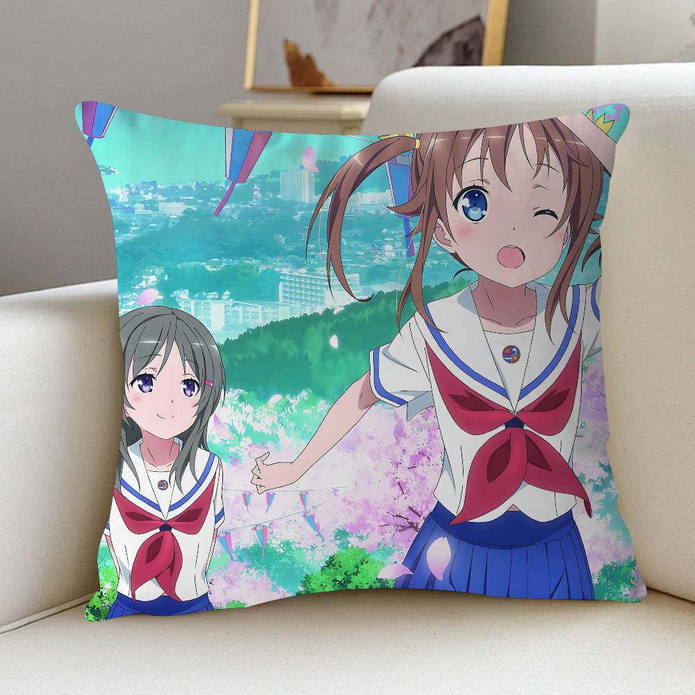 Anime H-High School Fleet Cushion Cover Decorative Pillow Sofa Home Decor Case Pillow Cases