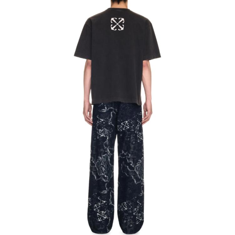 OFF-WHITE Blurred Mary Skate Short-Sleeve Tee OMAA120F24JER0091001