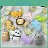 Animal Zoo Plush Keychain With Cartoon Panda And Lion For Kids Collectibles