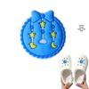 Blue Cartoon PVC Shoe Buckle: Cute Detachable Ornament for Hole Shoes