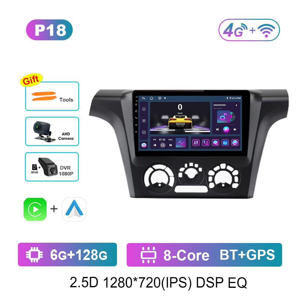 Car Radio Multimedia Player 9 inch for Mitsubishi Outlander 1 2002 - 2008 Android 4G Navi GPS WIFI IPS Touch Screen DSP Stereo