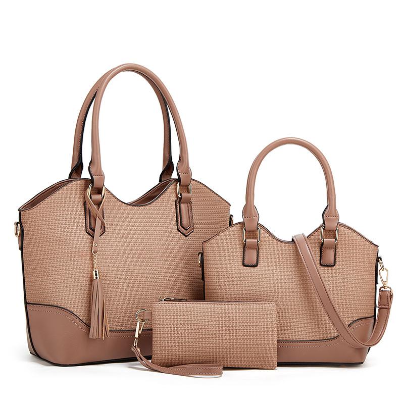 3-Piece Tote Bag Set 2026 New Matching Mother and Daughter Bags Large Medium Sizes Trendy Purse Set Women