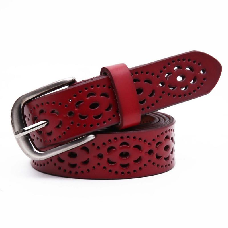 New Women Fashion Wide Genuine Leather Belt Female Without Drilling Top Quality Jeans Belts