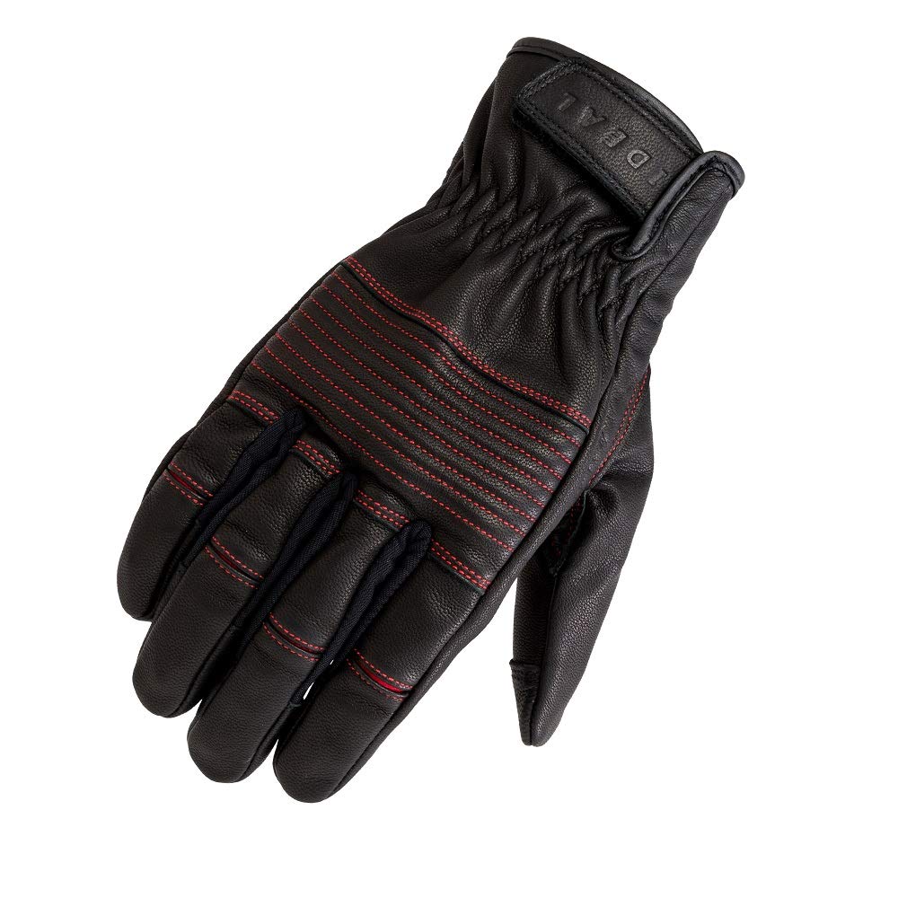 

Yamashiro IDEAL Motorcycle Leather Gloves CLASSIC with Red Size ID-004 Stitching, M, ID004/RD/M