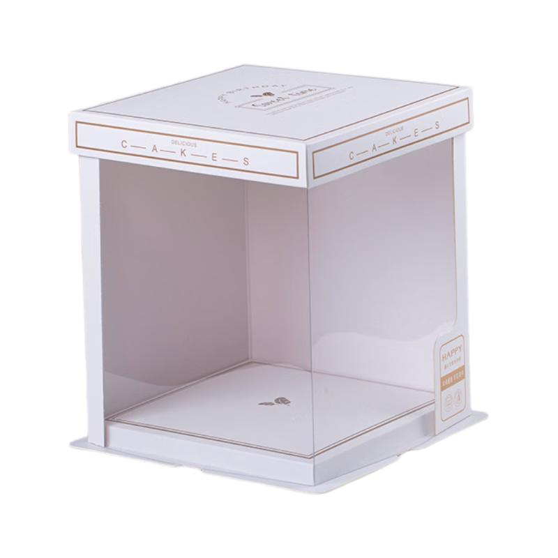 Elegant Translucent Double Layer Birthday Cake Box