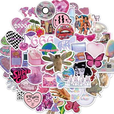 58 Harajuku Girl Y2K Style Graffiti Stickers Decorate Guitar Notes Suitcase DIY Waterproof