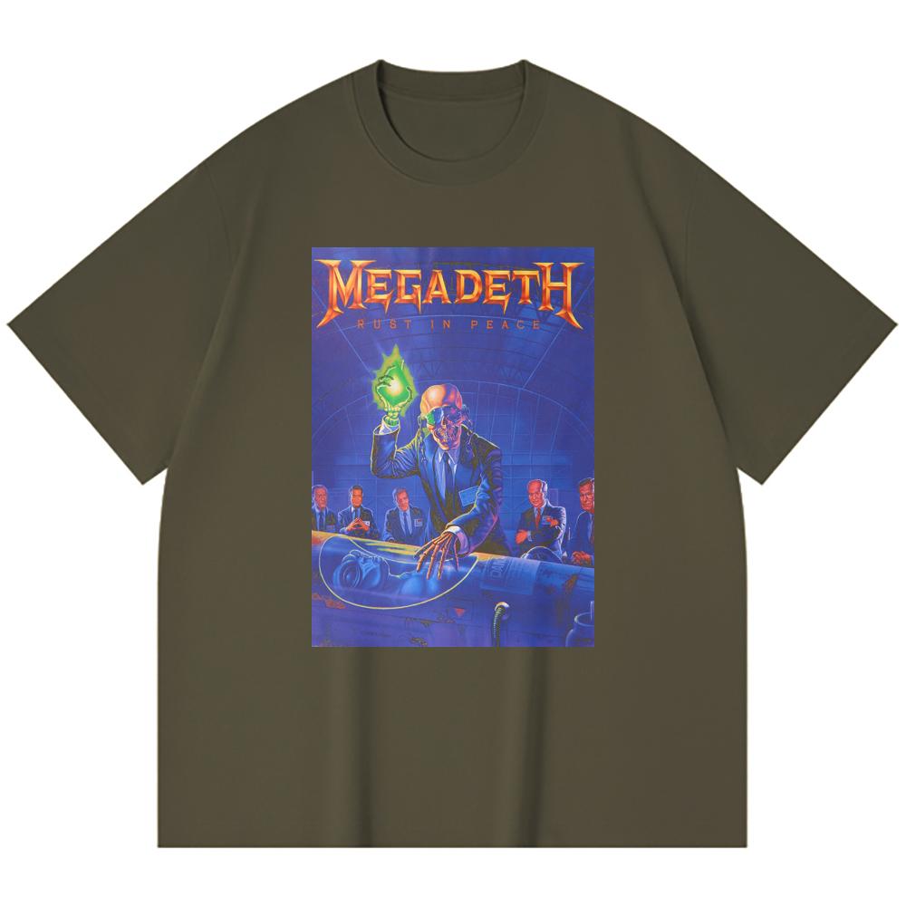 230 g/m² 100% Baumwolle Heavy Metal T-Shirt Rockband Beliebte Musik Druck Unisex Schweres Baumwoll-T-Shirt