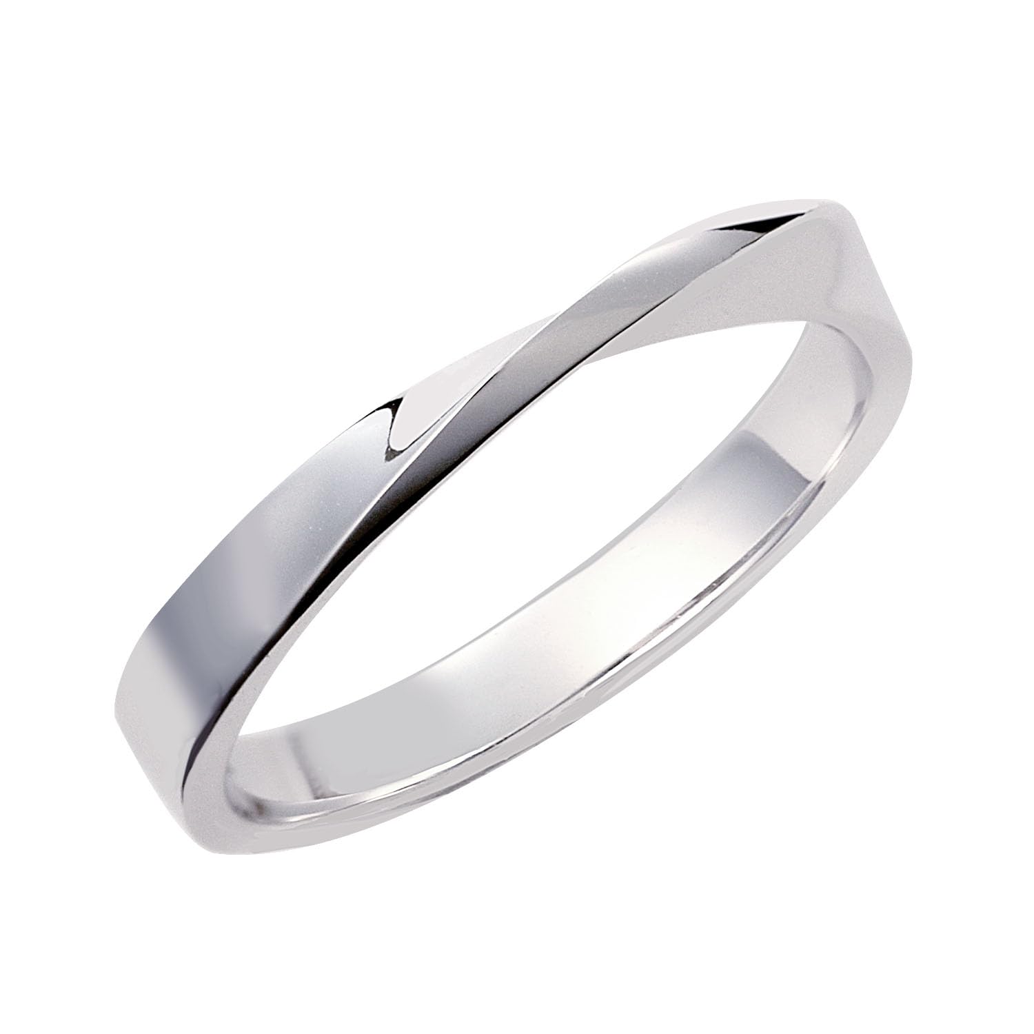 

Lala Christie Women s Ring, Twist Design, Silver 925 [WHITE Label], Size 15, r14050-w-15