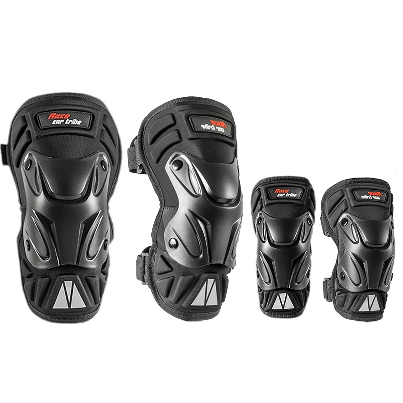 

Karell Knee and Shin Protectors for Impact Unisex Adjustable Knee and Shin Protectors for and Outdoor Activities of 2 Knees and 2 Motorcycles,