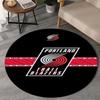 Portland Blazers Artwork Round Rug for Livingroom,Bedroom, Palyroom, Chair Rug, Area rug, Circle Carpet, Large Size Fan Christmas gift