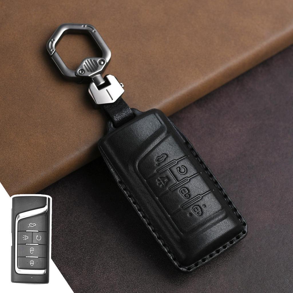 Genuine Leather Key Cover for GAC Trumpchi GS4/GS8/GS5/M6/GS7/M8 Models.
