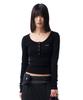 IUGAMAKARAS Button Fitted Top (Black)