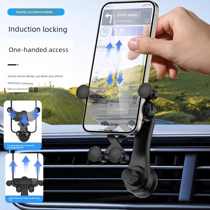 2024 New Model Mobile Phone Car Mount for Air Vent, Universal Car Support for Navigation, Fixed in the Car