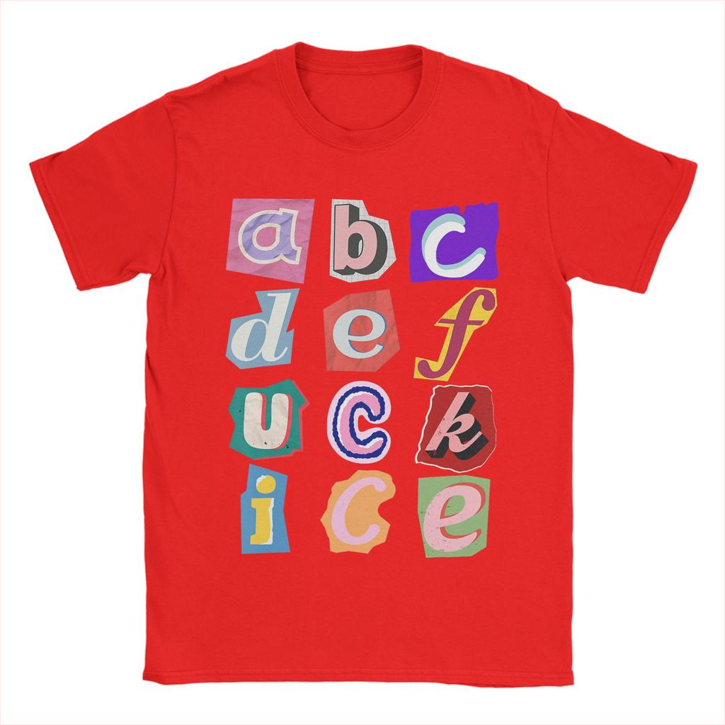 Unisex Abcdefuckice Funny Ice T Shirt  Cotton Tops Leisure Short Sleeve O Neck Tee Shirt XL XL XL TShirt