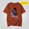 Light And Dark Twin Knights Anime Print Short Sleeve Tshirt  Golden Shield Warrior Dark Assassin Gaming Character Unisex Top