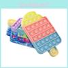 Großer Eis am Stiel Pop It Fidget Spielzeug mit buntem Silikondesign für endlosen sensorischen Spaß