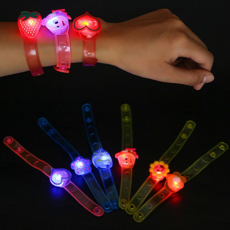 LED Flashing Wristband Cartoon Creative Watch Glowing Bracelet Children's Party Favors Birthday Christmas Gift