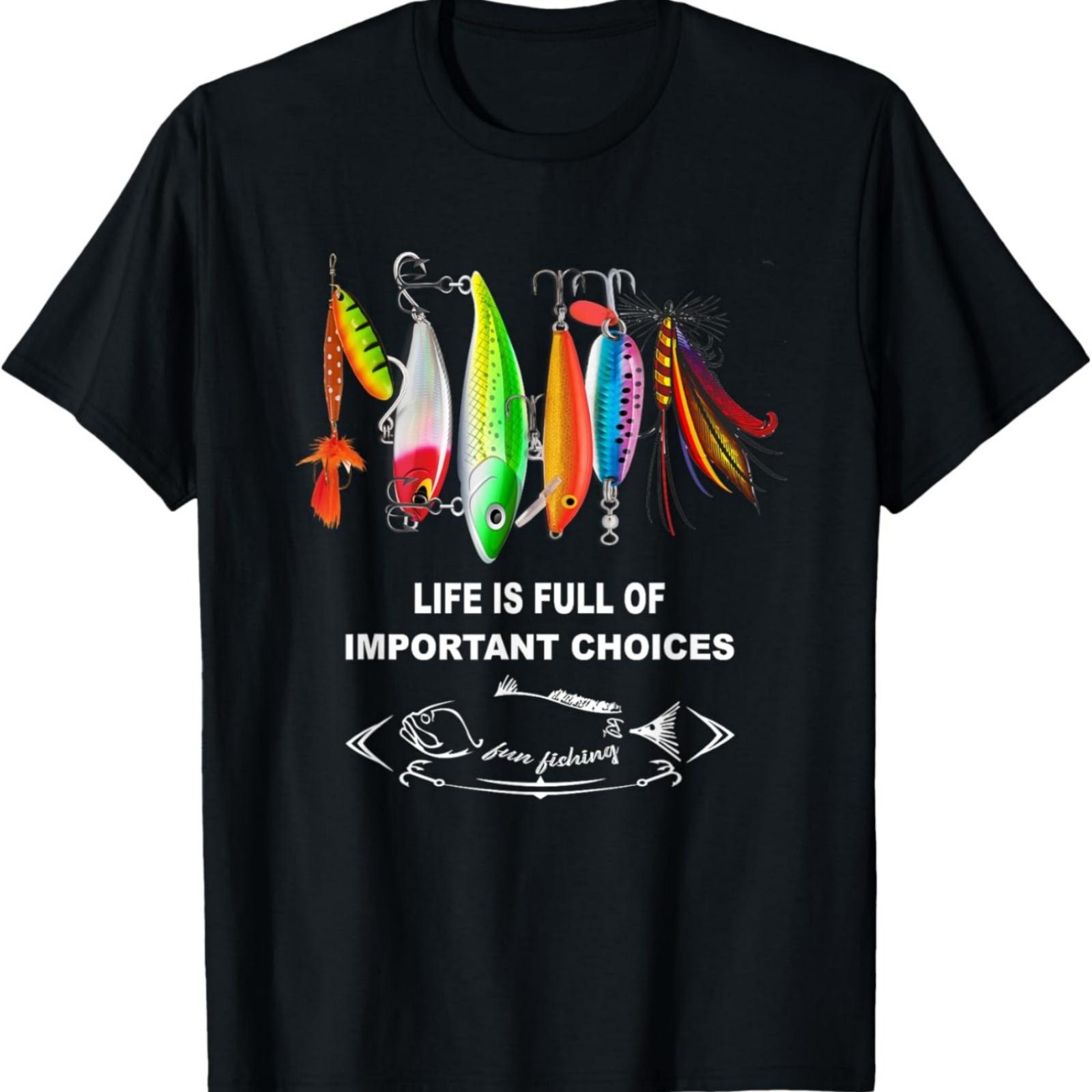 Life Is Full Of Important Choices Funny Fishing Lures T-Shirt XXXXXL разноцветный