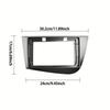 9 INCH Radio Fascia for Leon 2005-2012 Left Hand Drive Trim Panel Face Plate Dash Mount Kit Audio Frame