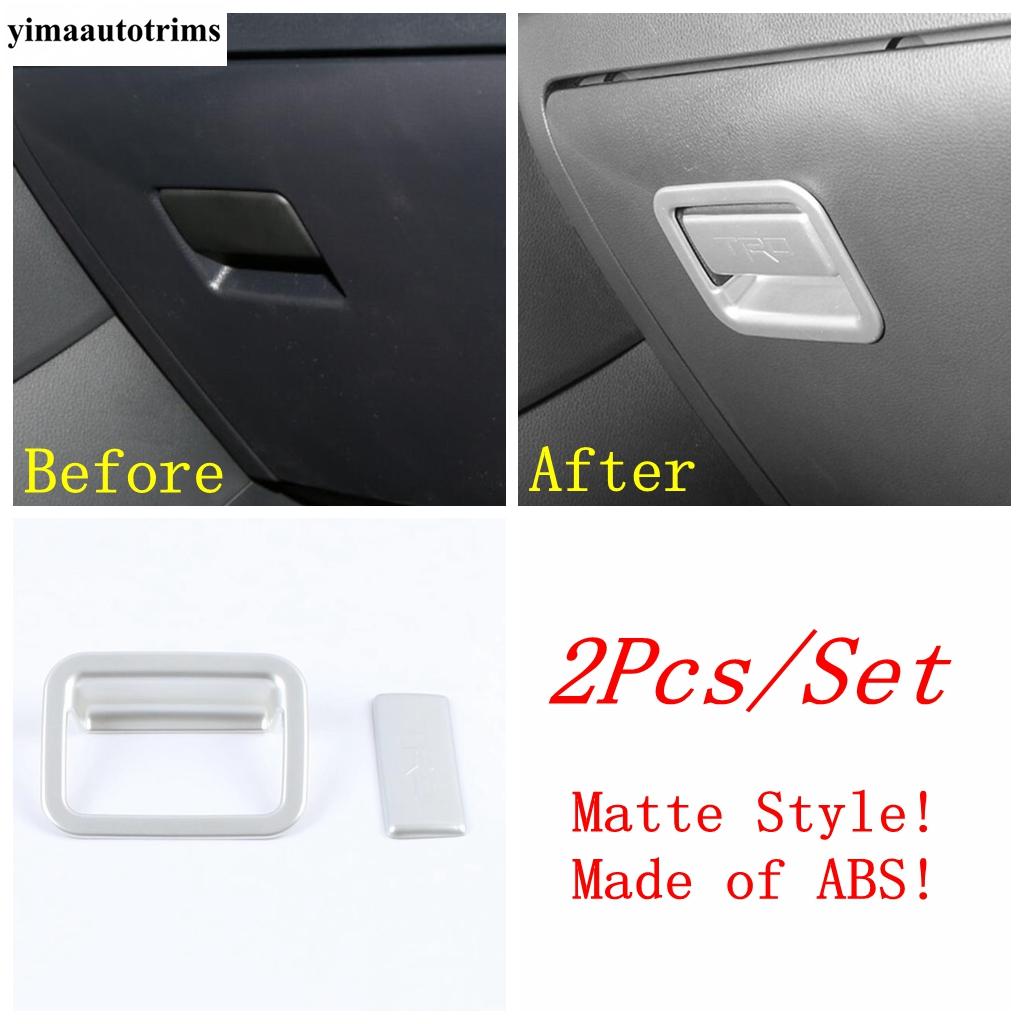 Car Glove Box Handle Sequ Panel Cover Trim For TOYOTA RAV4 RAV 4 XA50  - 2024 Stainless Steel / ABS Accessories Interior