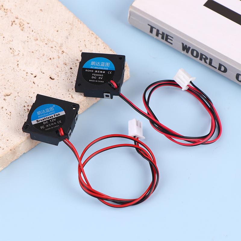 1Pc 2006 5V 12V 2Cm 20Mm Fan 20X20X6Mm Blower Fan Ultrathin Fan Mini Laptop Fan Blower Fan Humidifier Faninduction Cooker Fan