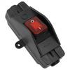30A 220V IP65 Waterproof On/Off Inline Cord Switch with Indicator Black