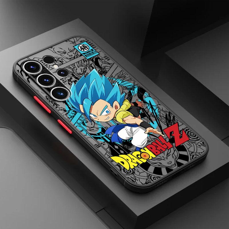 Cool Dragon Ball Goku Black Edge Shell Phone Case for Samsung Galaxy S22 Plus S21 FE Note 20 10 S10 S20 S25 S23 Ultra S24 S21 S9