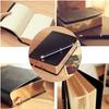 A5 Black Leather Notebook Retro Thick Leather Surface with Gold Edge for Note-taking and Drawing of High Quality and Thickness
