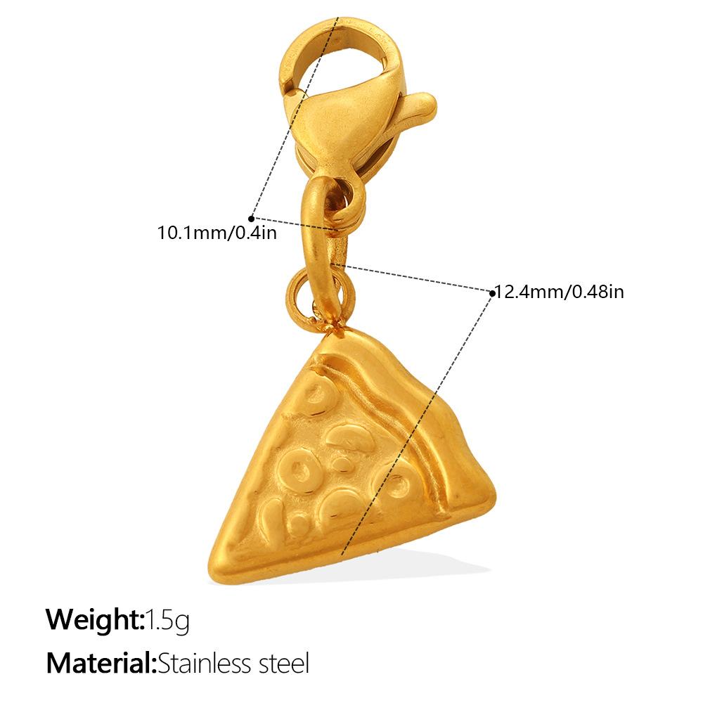 Cute Sweet Wind Pizza Candy Food Series Lobster Buckle Pendant Diy Bracelet Necklace Exquisite Accessories