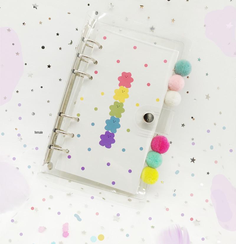 Wangdins Korean Heart-Inspired Transparent Planner Set