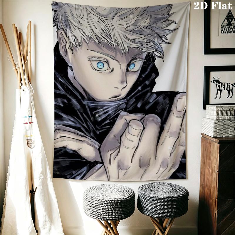Jujutsu Kaisen Ταπετσαρία Τοίχου Αισθητική Κρεμαστό Τοίχου Τυπωμένο Ύφασμα Κουβέρτα Διακοσμητικές Ταπετσαρίες για Υπνοδωμάτιο Σαλόνι Διακόσμηση Σπιτιού