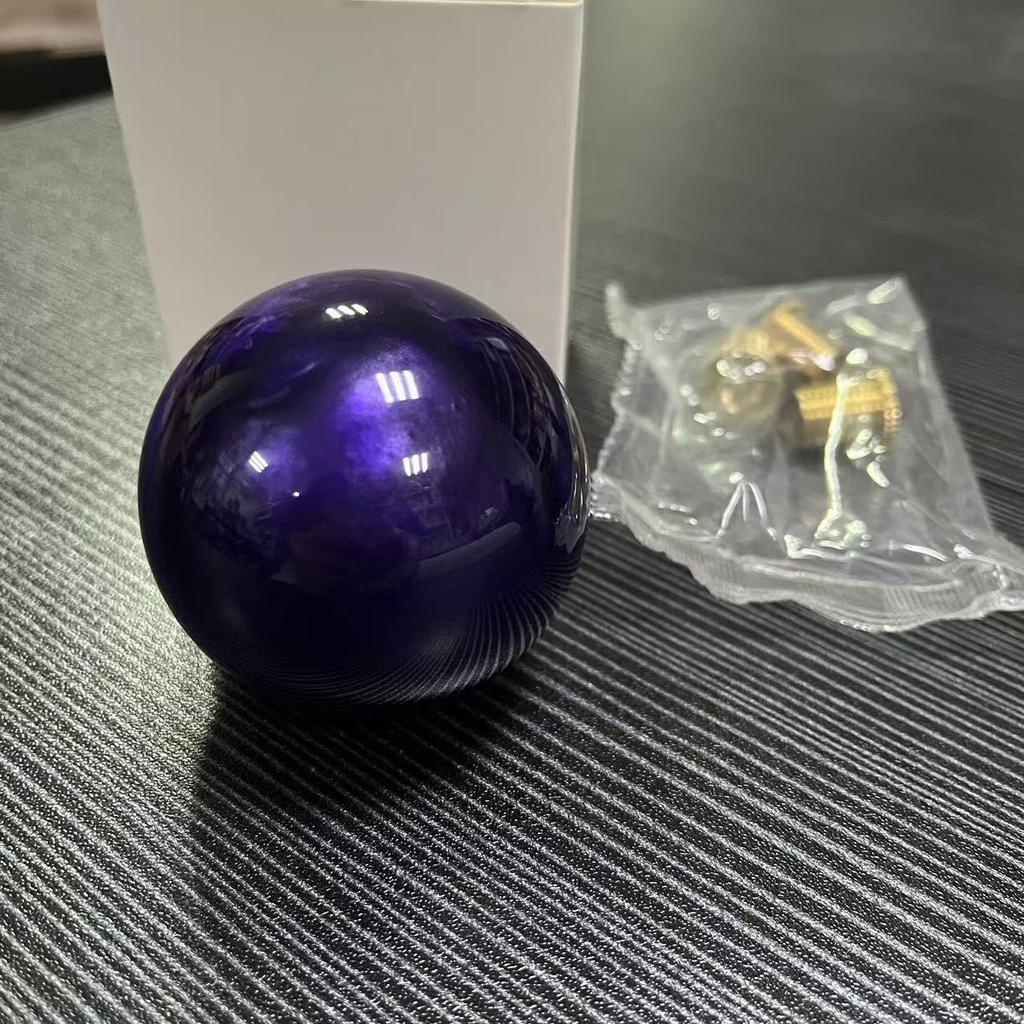 Premium Acrylic Round Ball Knob Comfort Grip Gear Shift Knob With 3 Copper Adapters For Most Cars Interior Accessories