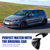 Car Black Side Mirror Covers for Volkswagen Golf 7 MK7 7.5 GTI GTD GTE R Touran
