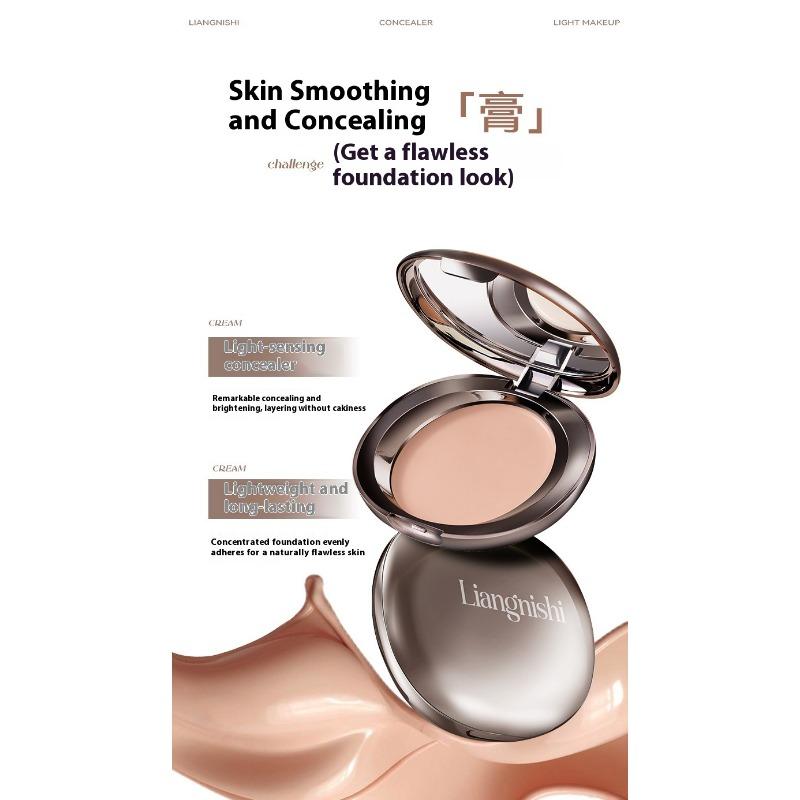 Face Repair Velvet Foundation Cream A Soft Focus Makeup Powder Cream Concealer Oil Control Waterproof Sweatproof Makeup Holding Powder Cream