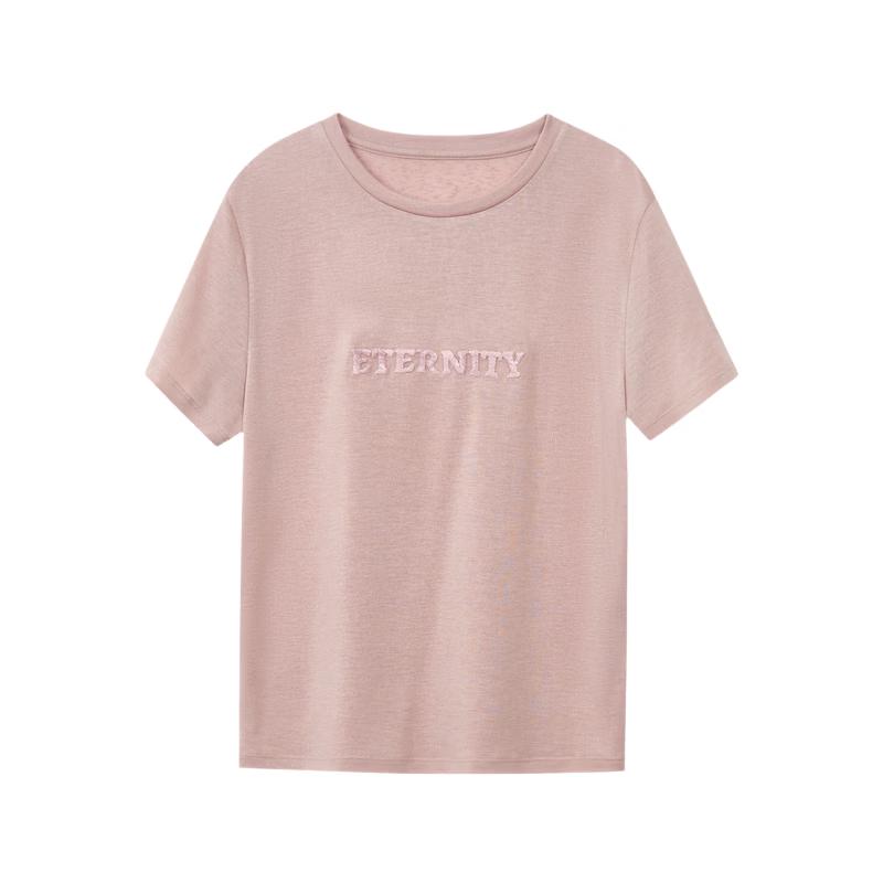 Women s Lyocell Blend Slim-Fit Cropped T-Shirt L